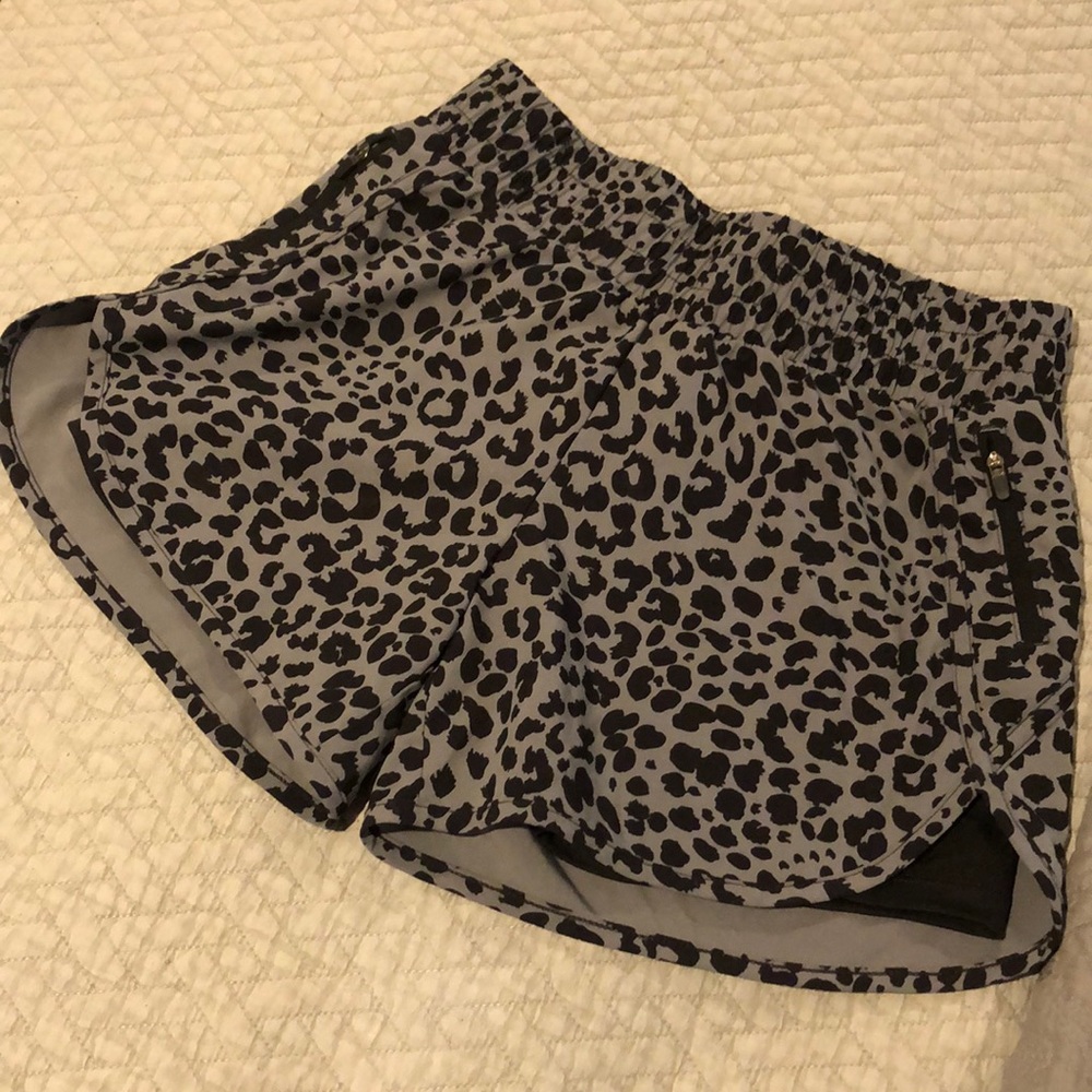 Cheetah print athletic shorts